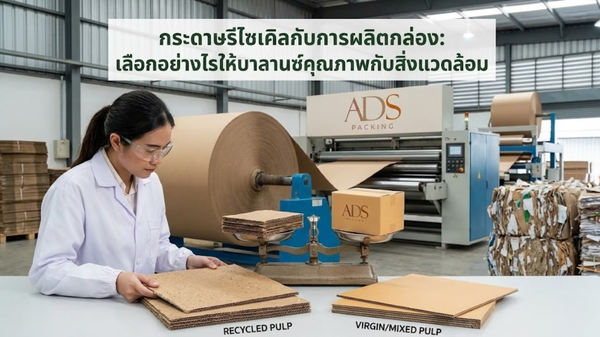 กระดาษรีไซเคิลกับการผลิตกล่อง: เลือกอย่างไรให้บาลานซ์คุณภาพกับสิ่งแวดล้อม