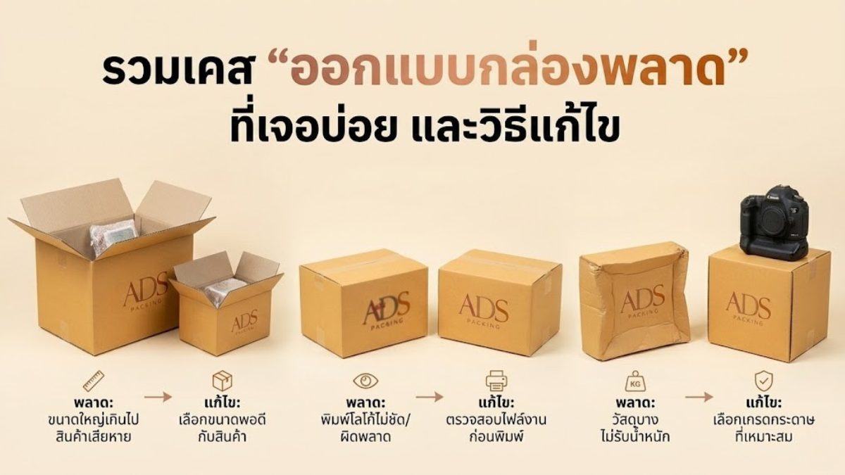 รวมเคส “ออกแบบกล่องพลาด” ที่เจอบ่อย และวิธีแก้ไข