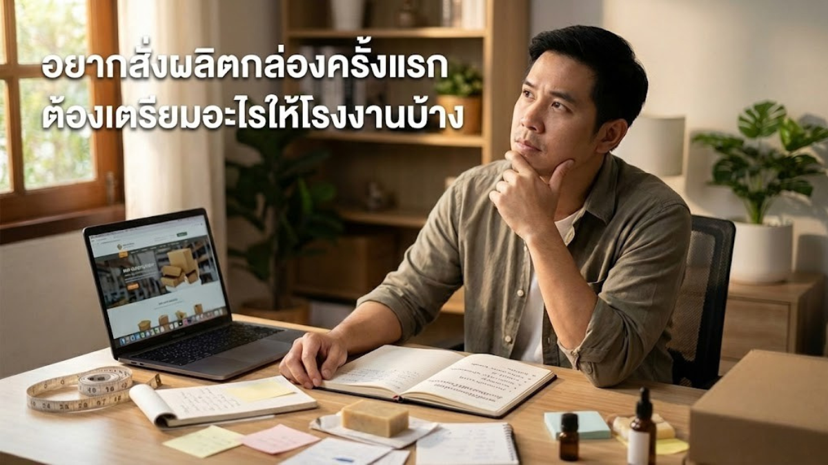 อยากสั่งผลิตกล่องครั้งแรก ต้องเตรียมอะไรให้โรงงานบ้าง
