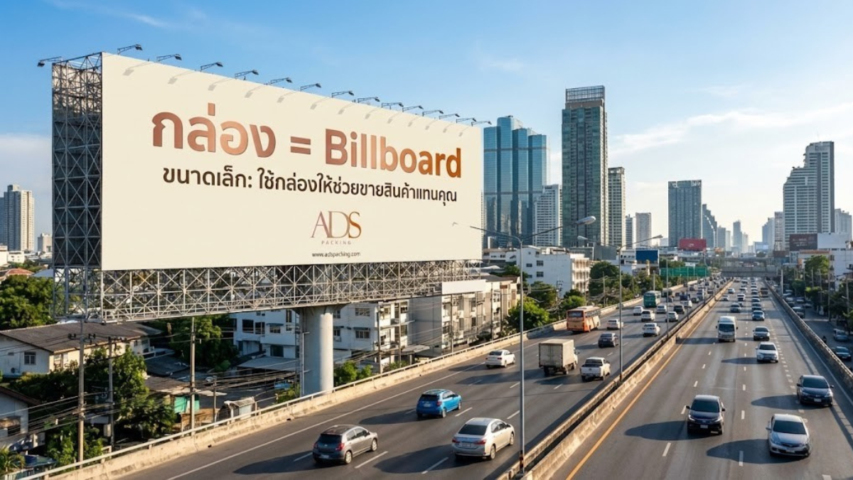 กล่อง = Billboard ขนาดเล็ก: ใช้กล่องให้ช่วยขายสินค้าแทนคุณ